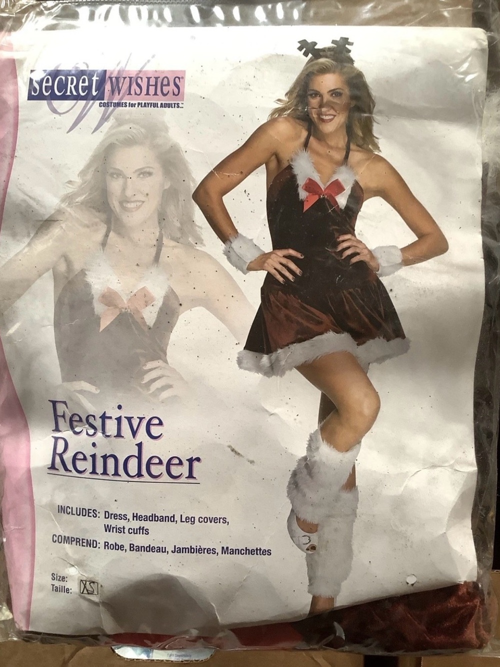 Sexy Christmas Festive Female Reindeer Adult Costume